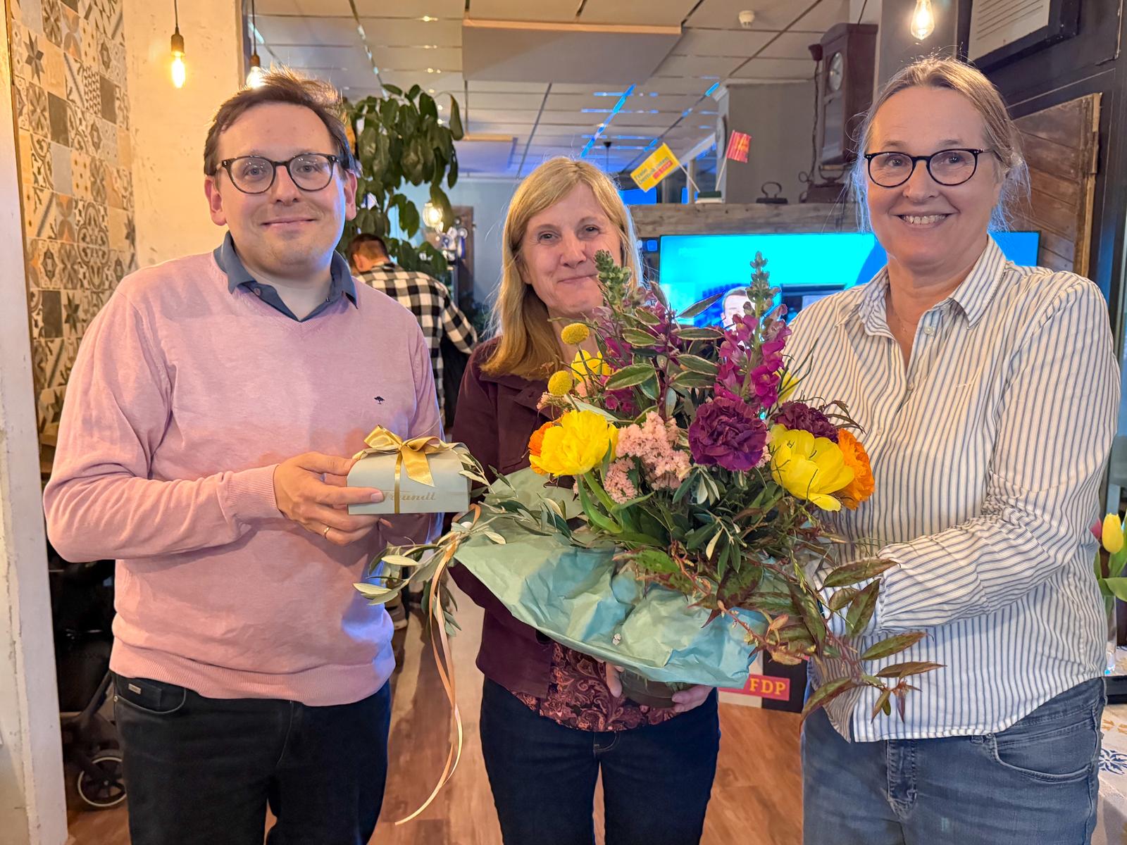 Alexander Hahn, Claudia Felden, Ulrike von Eicke (FDP Rhein-Neckar)